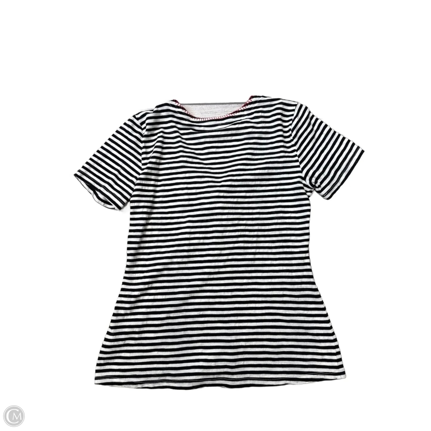 Top Short Sleeve By Ett:Ewa In Striped Pattern, Size: M