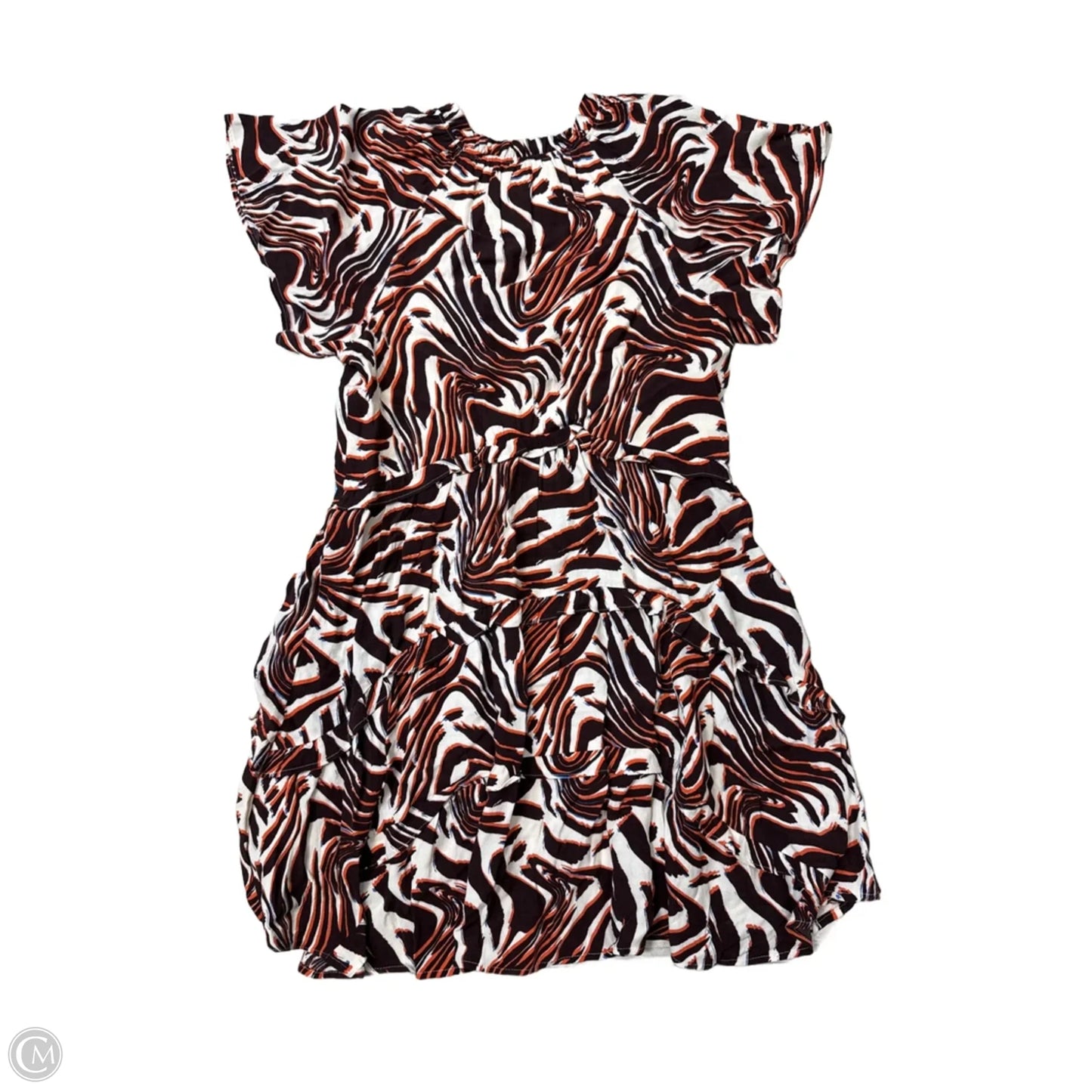 Dress Casual Short By Anthropologie In Brown & White, Size: S