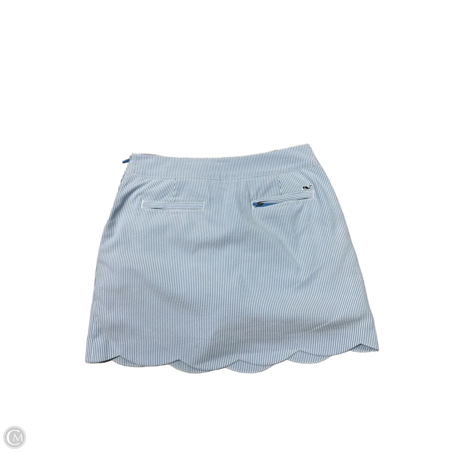 Athletic Skort By Vineyard Vines In Striped Pattern, Size: 8