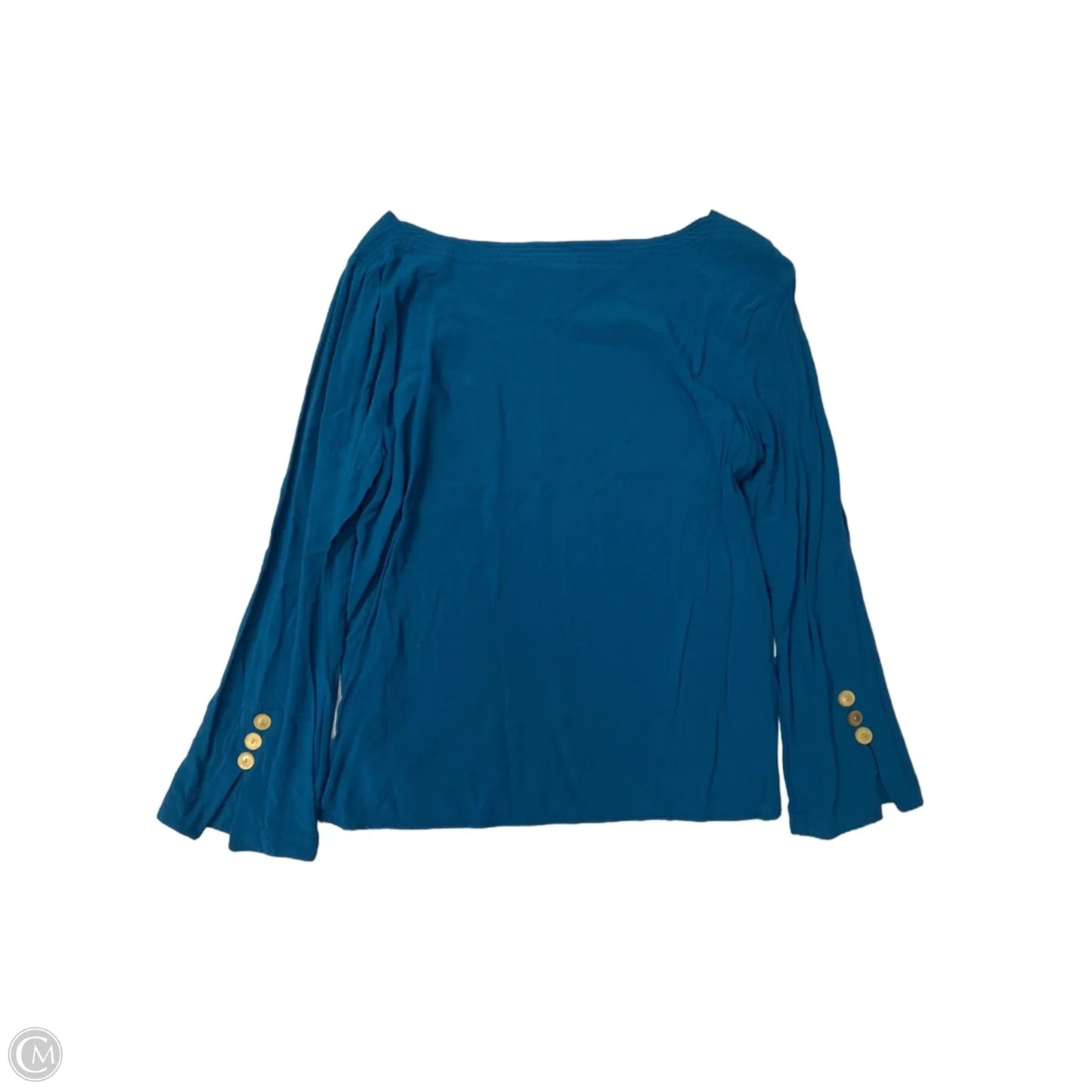 Top Long Sleeve By Maeve In Teal, Size: L