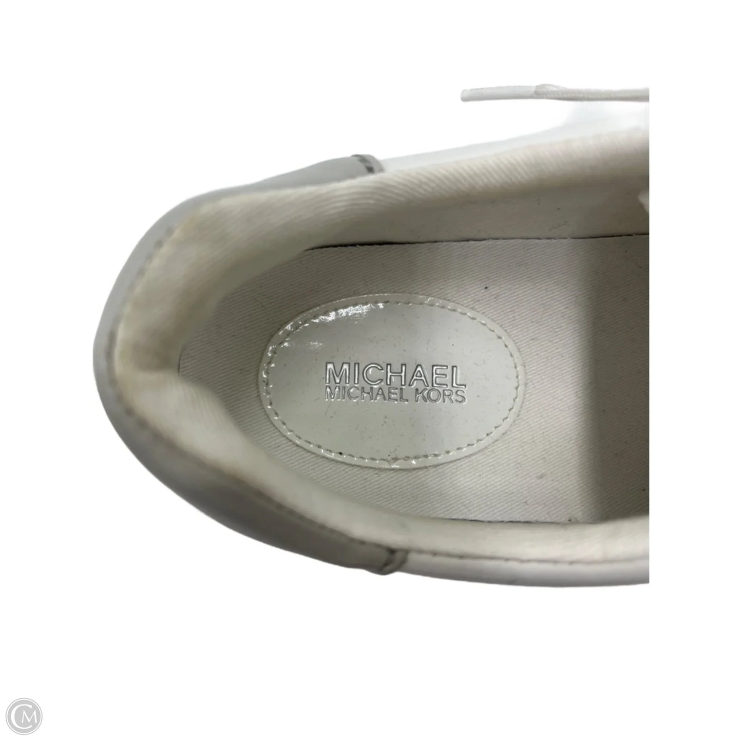 Shoes Designer By Michael Kors In Grey & White, Size: 8.5