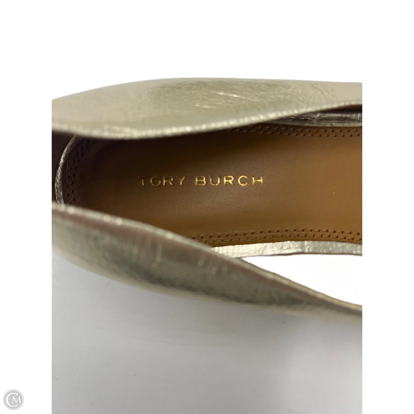Shoes Designer By Tory Burch In Gold, Size: 8.5