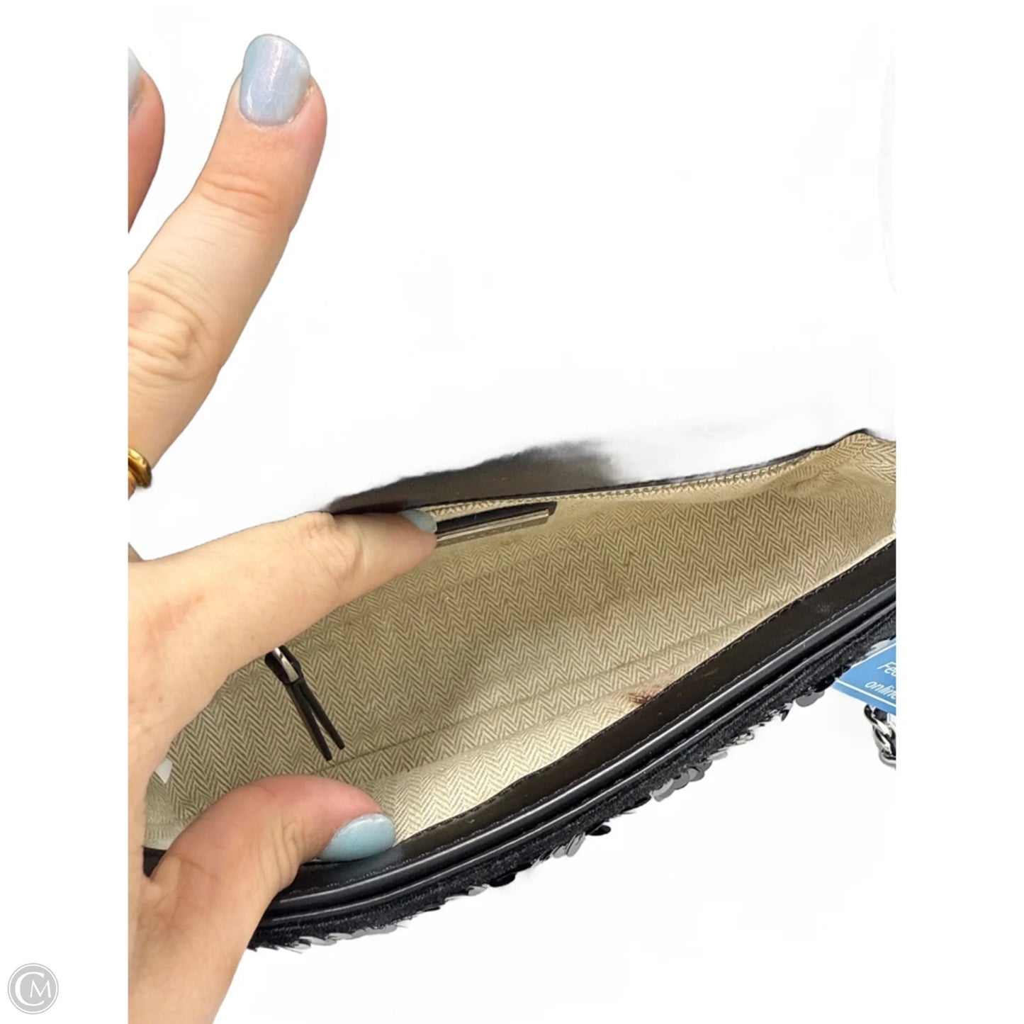 Tory Burch Britten Sequin Designer Shoulder Handbag