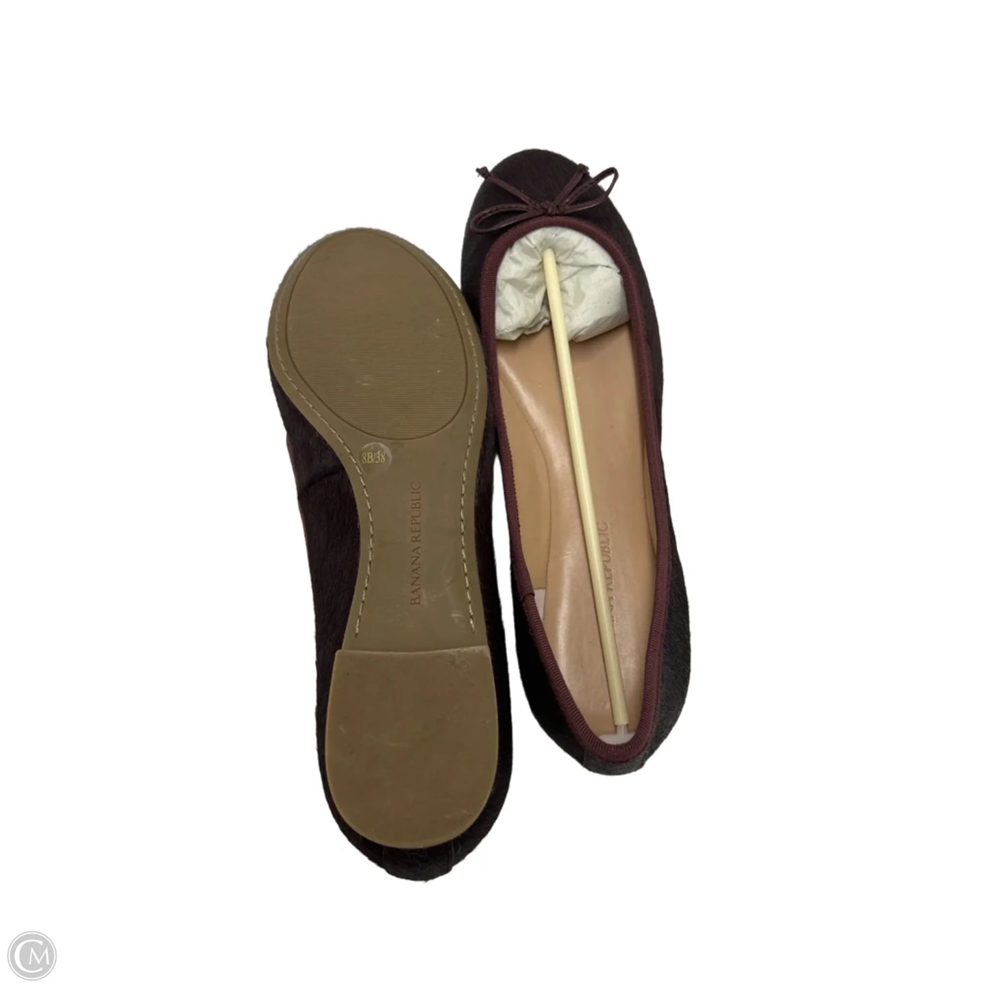 Like New! Shoes Flats By Banana Republic In Maroon, Size: 8