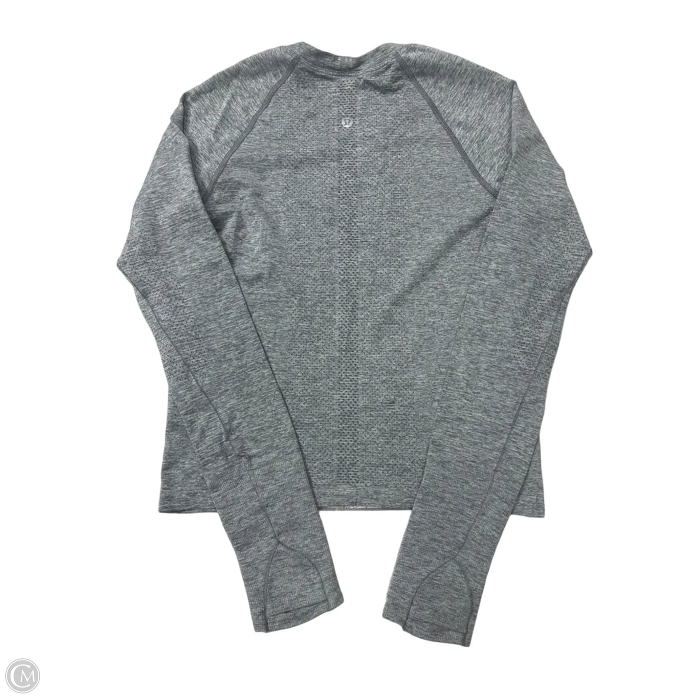 Athletic Top Long Sleeve Crewneck By Lululemon In Grey, Size: S