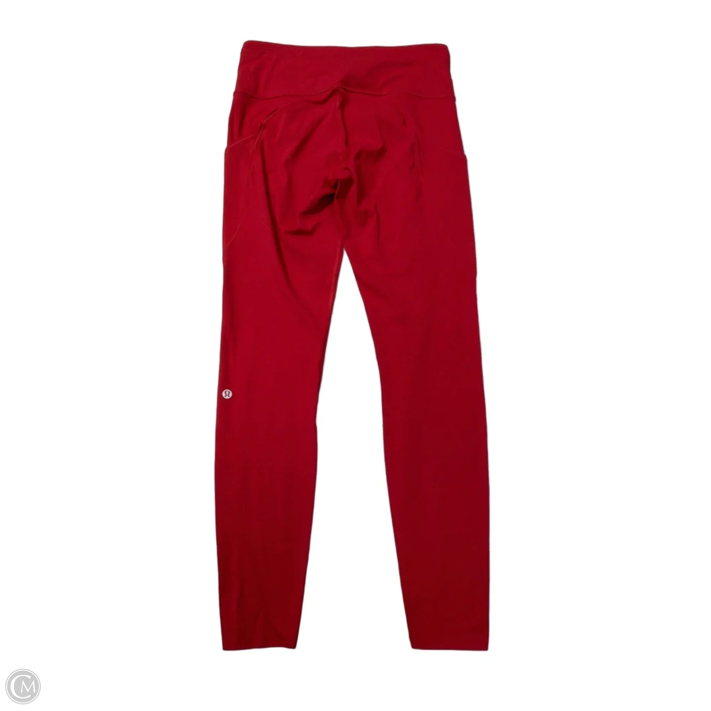 Athletic Leggings By Lululemon In Red, Size: M