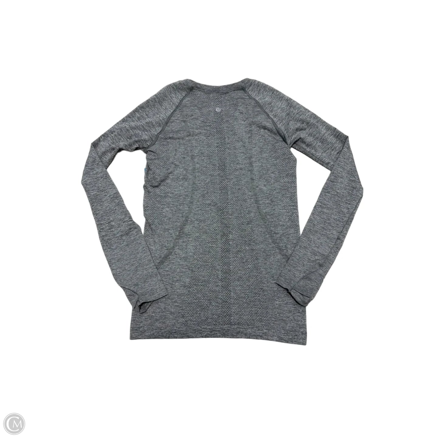 Athletic Top Long Sleeve Crewneck By Lululemon In Grey, Size: S