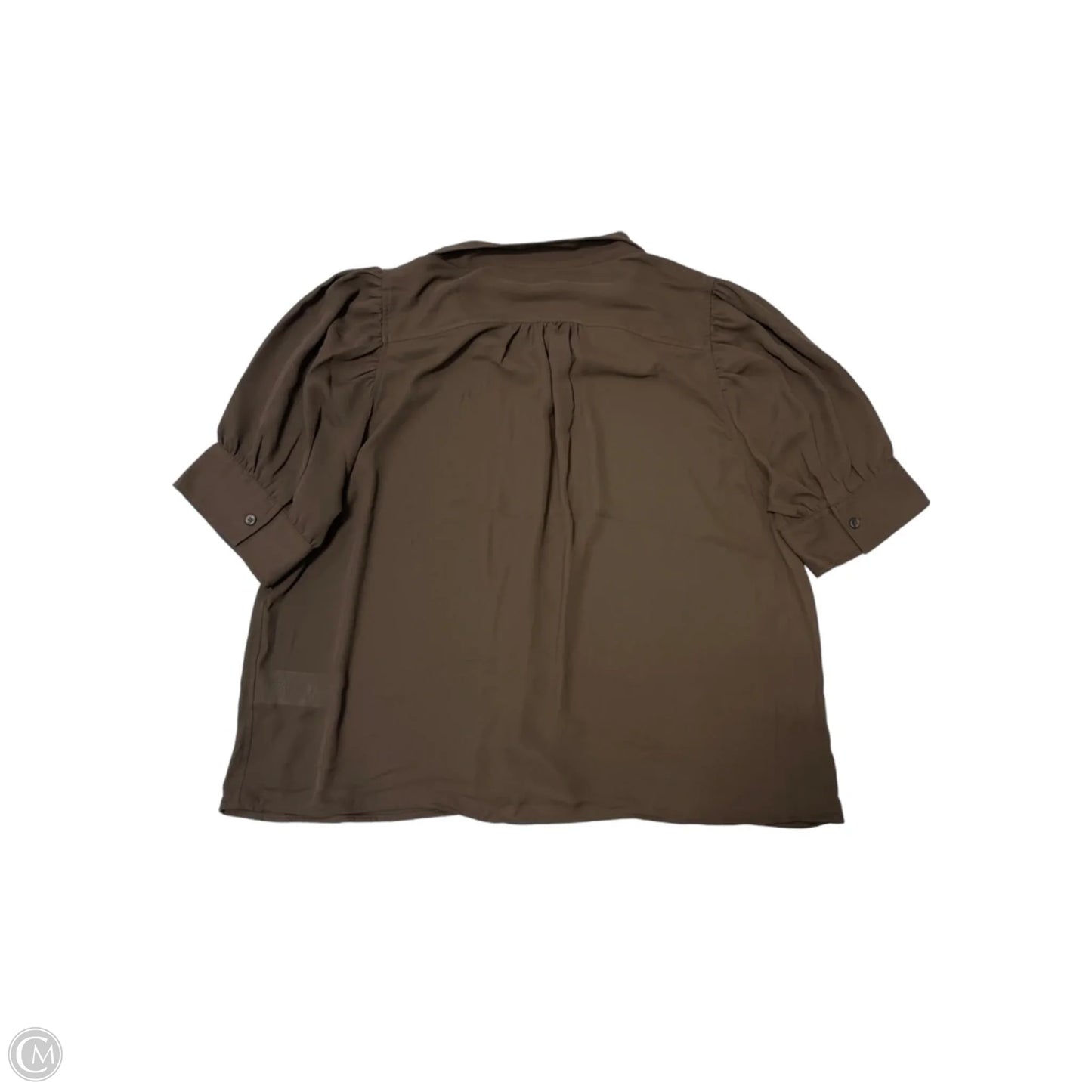 New! Top Short Sleeve By Calvin Klein In Brown, Size: Xl