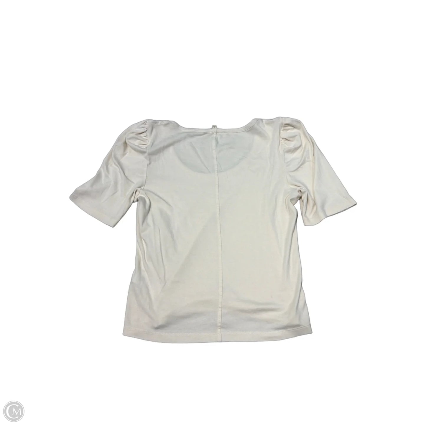 Top Short Sleeve By Madewell In Cream, Size: L