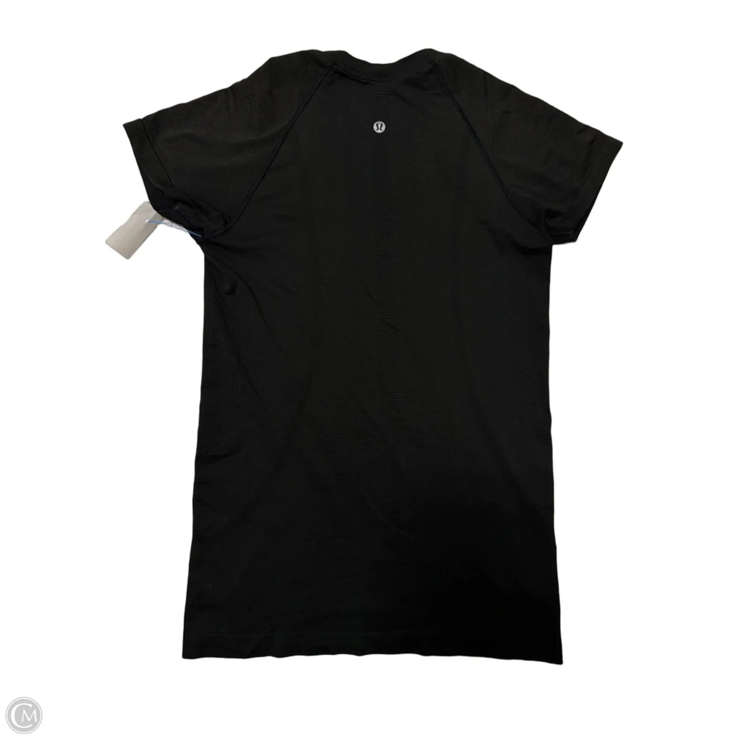 Athletic Top Short Sleeve By Lululemon In Black, Size: 6
