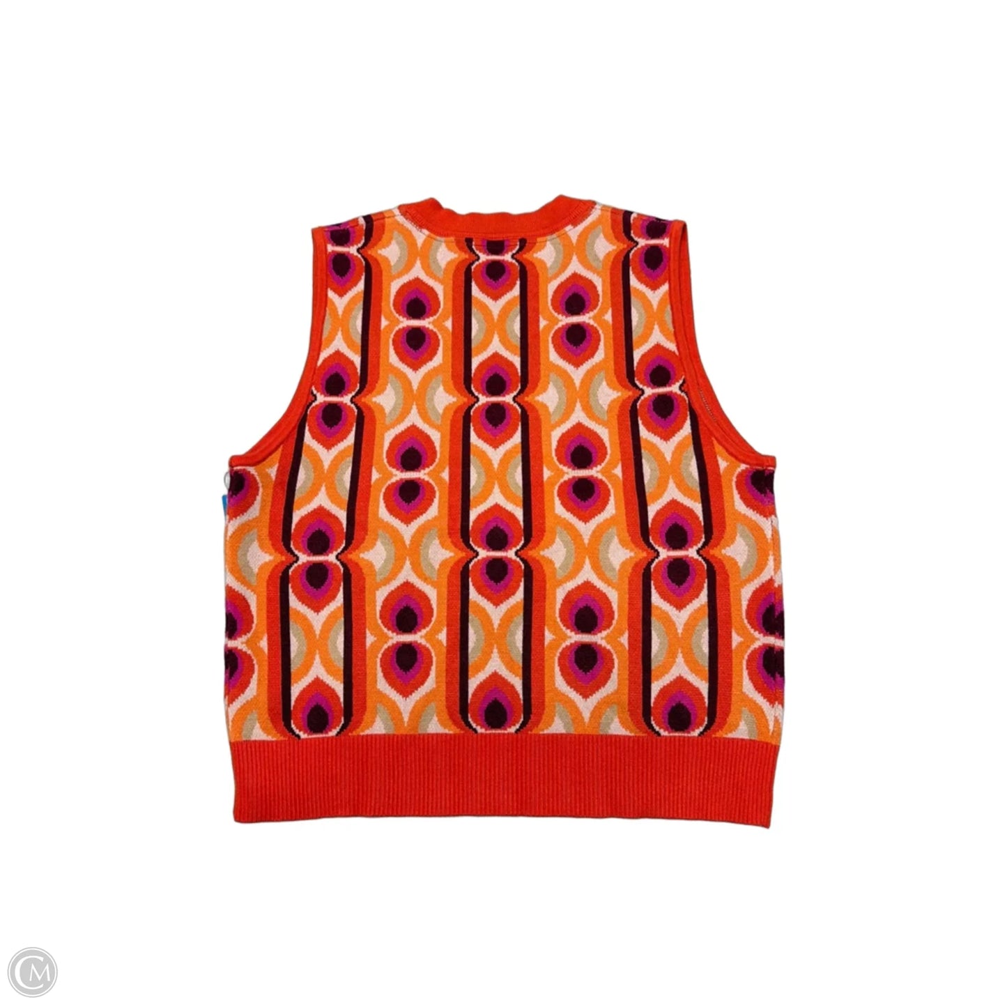 Sweater Short Sleeve By Maeve In Orange, Size: L