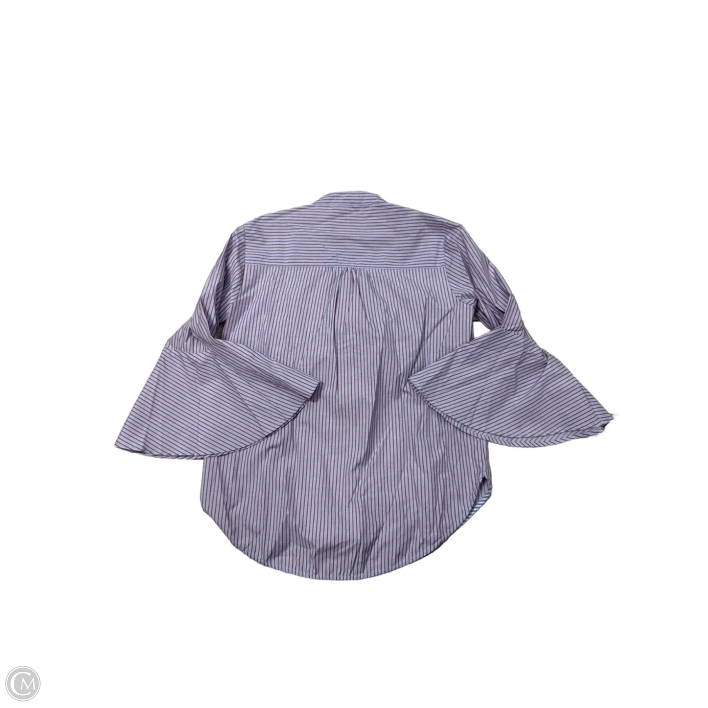 Blouse Long Sleeve By Maeve In Striped Pattern, Size: Xsp