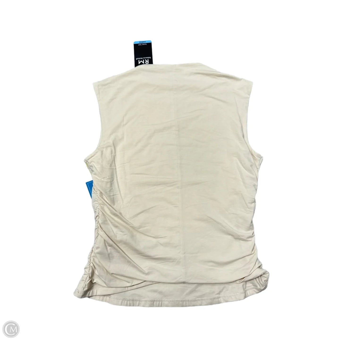 New! Top Sleeveless Designer By Rebecca Minkoff In Cream, Size: L