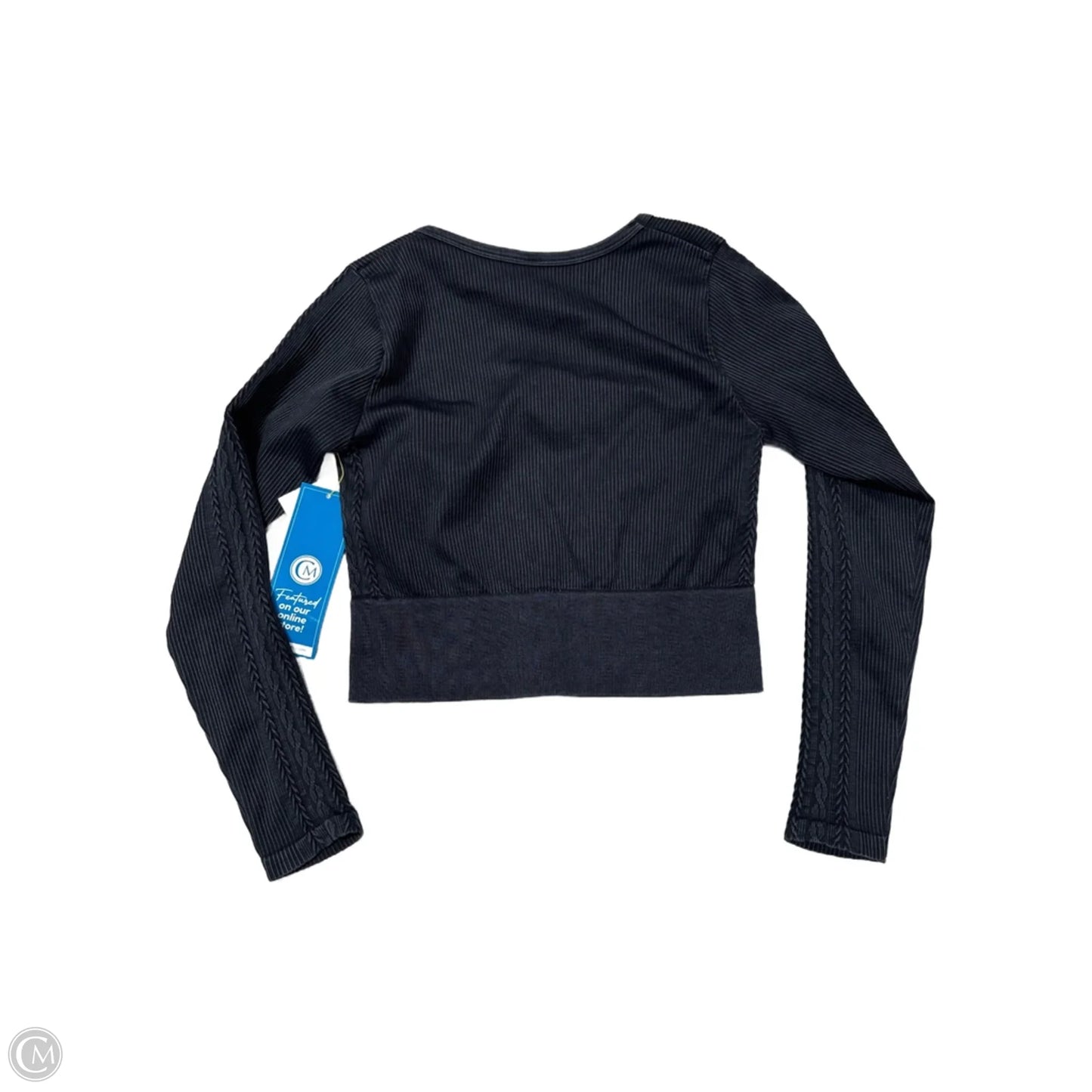 Athletic Top Long Sleeve Collar By Offline By Aerie In Black, Size: Xl