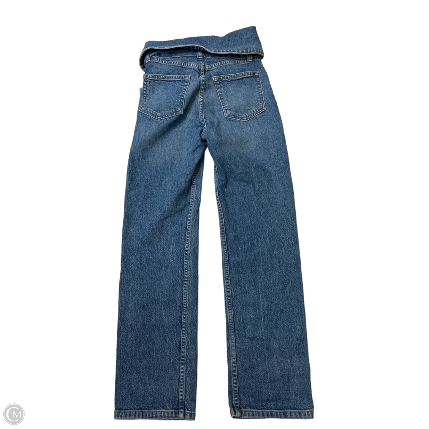 Jeans Straight By Reformation In Blue Denim, Size: 0