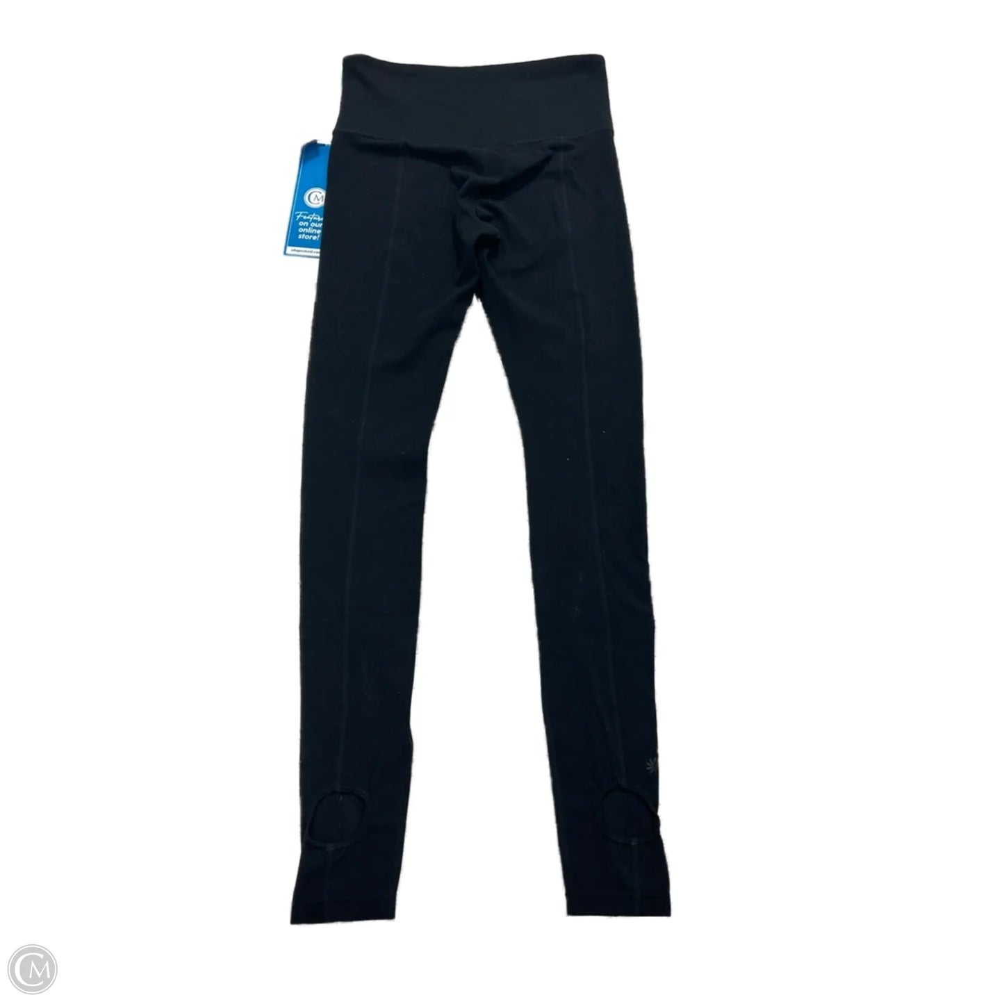 Athletic Leggings By Athleta In Black, Size: Xsp