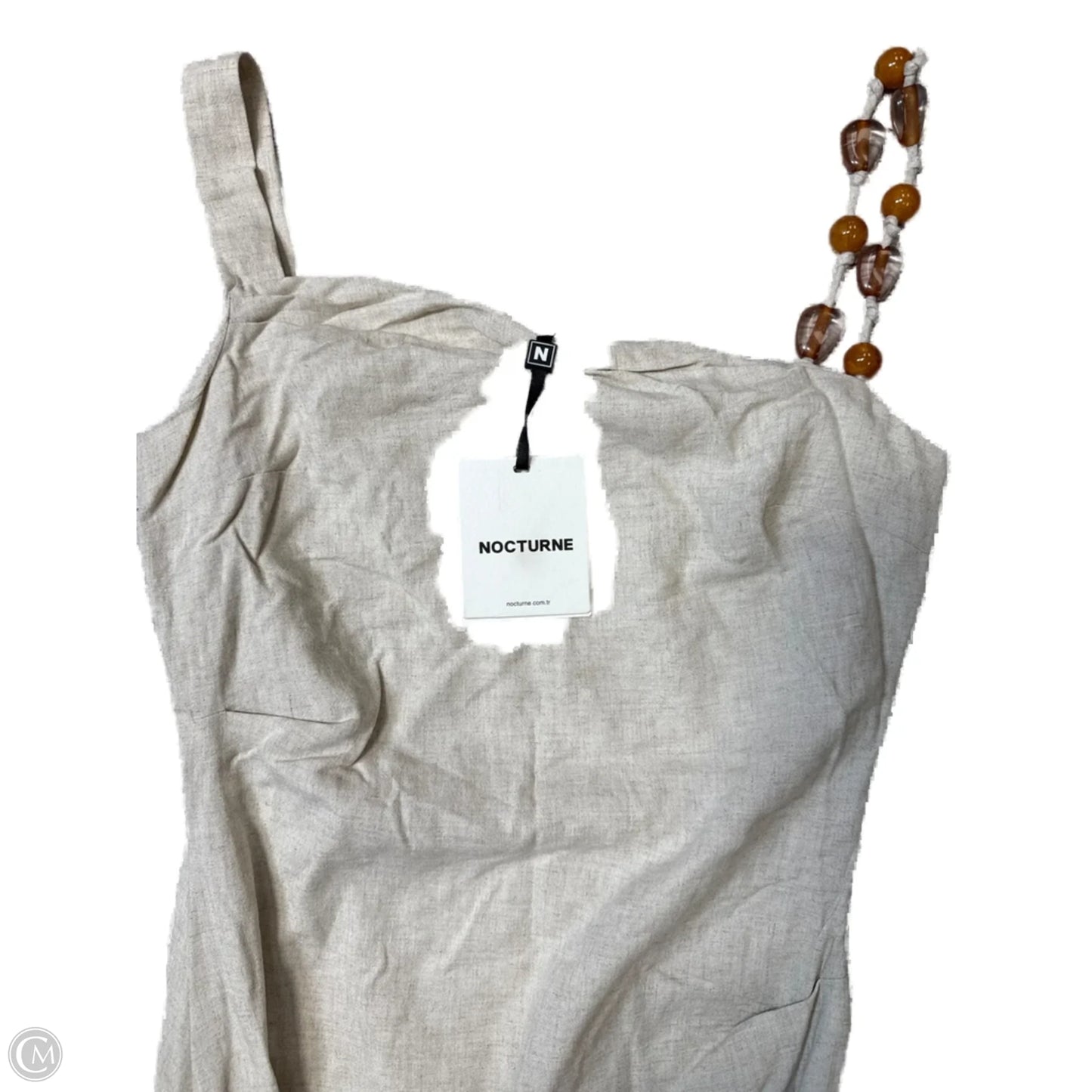 New! Dress Casual Maxi By Nocturne In Beige, Size: M