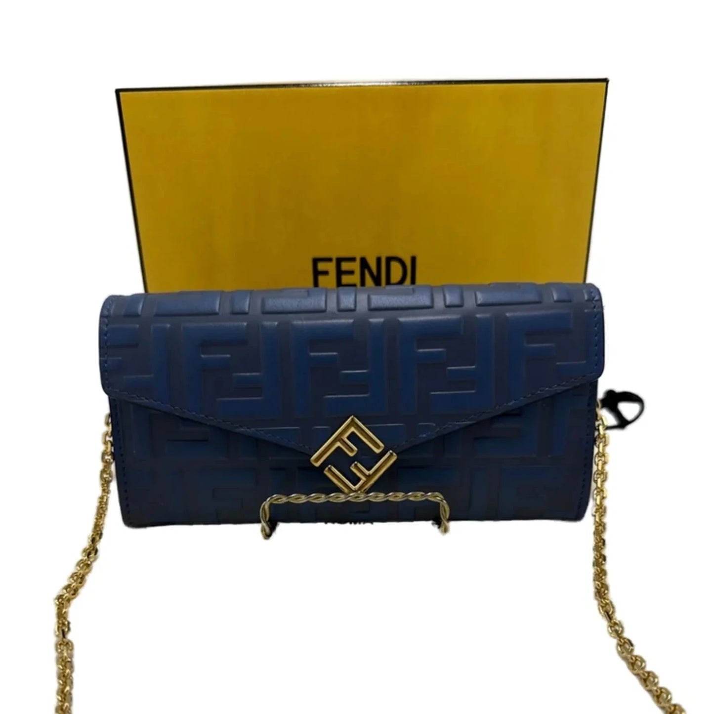 Fendi FF Diamonds Continental Luxury Wallet On A Chain