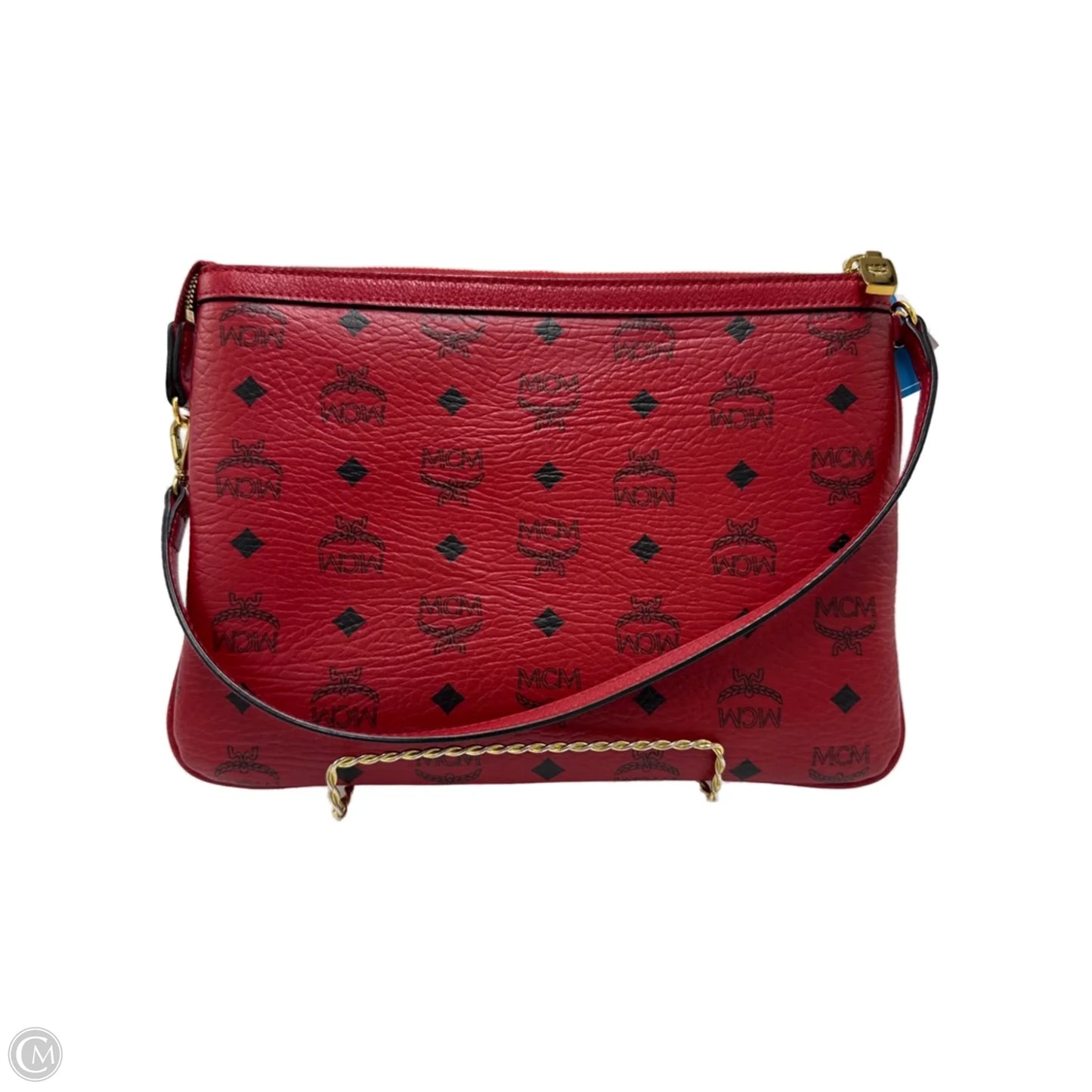 MCM Visetos Pouchette Luxury Wristlet / Clutch / Handbag