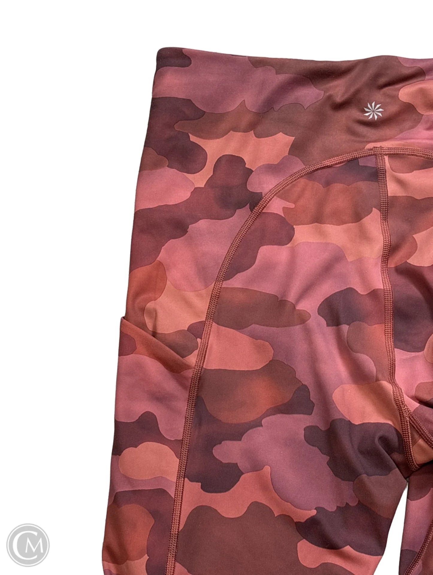 Athletic Leggings Capris By Athleta In Camouflage Print, Size: M