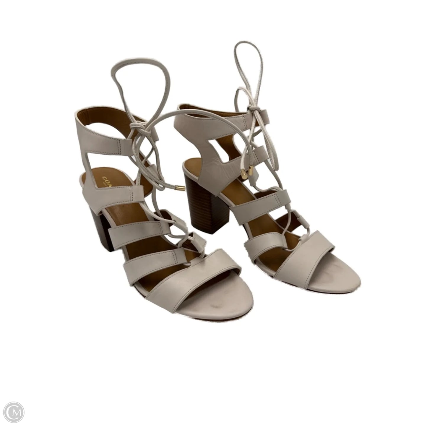 Shoes / Sandals Heels Designer By Coach In White, Size: 10
