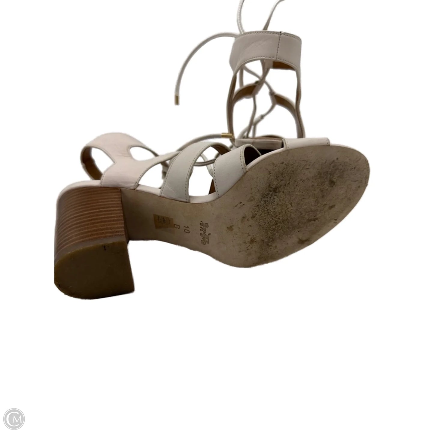 Shoes / Sandals Heels Designer By Coach In White, Size: 10