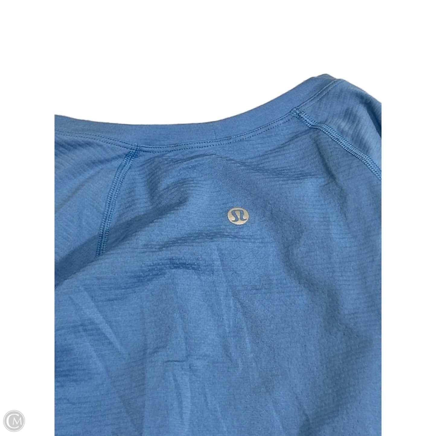 Athletic Top Long Sleeve Collar By Lululemon In Blue, Size: 0