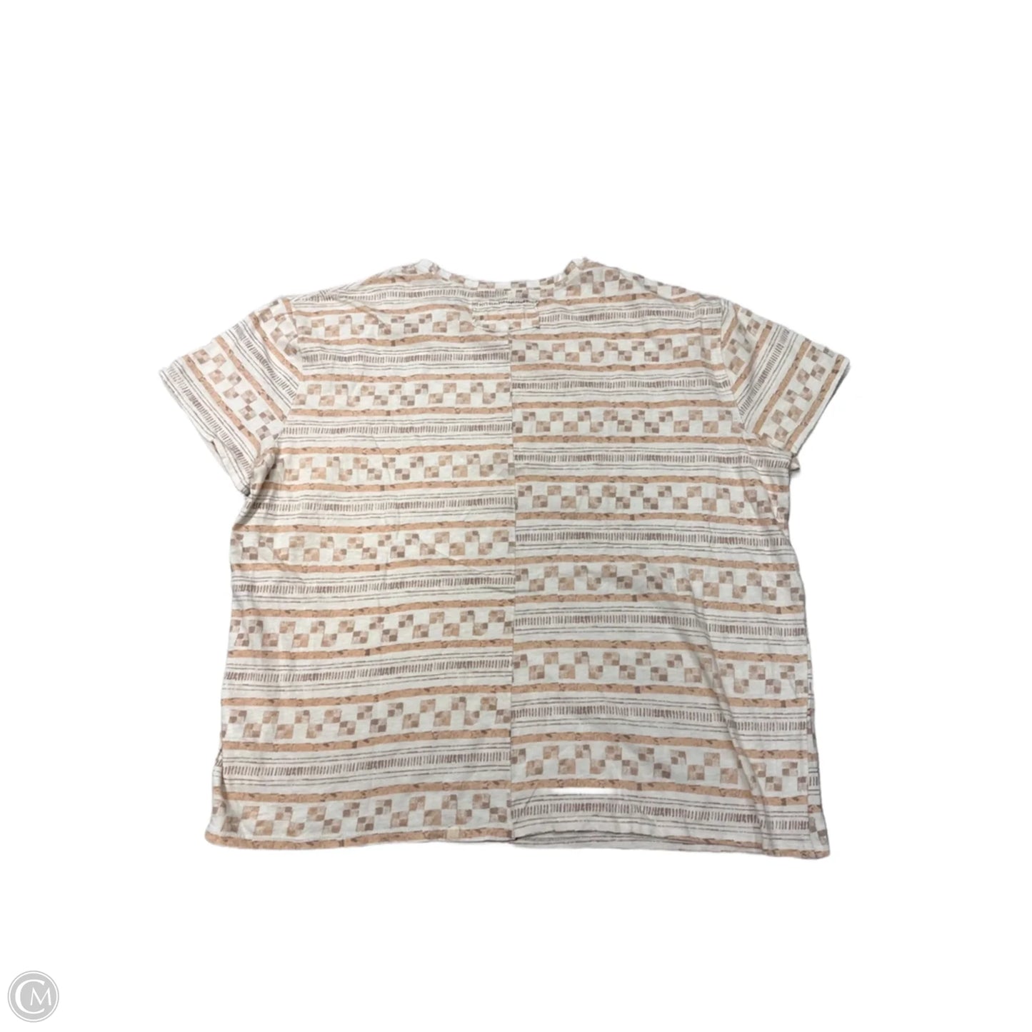 Top Short Sleeve By Free People In Tan, Size: Xs