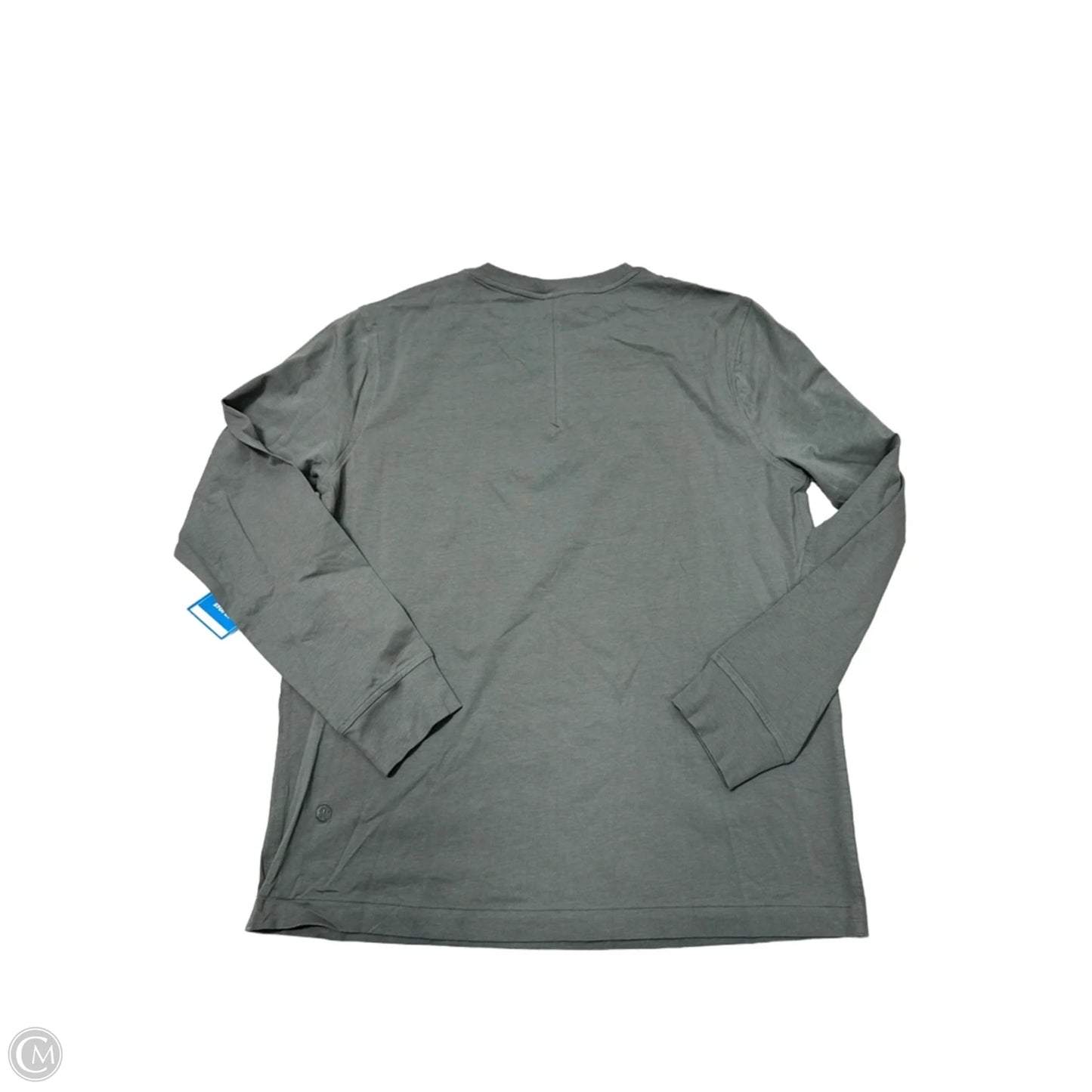 Athletic Top Long Sleeve Collar By Lululemon In Green, Size: L