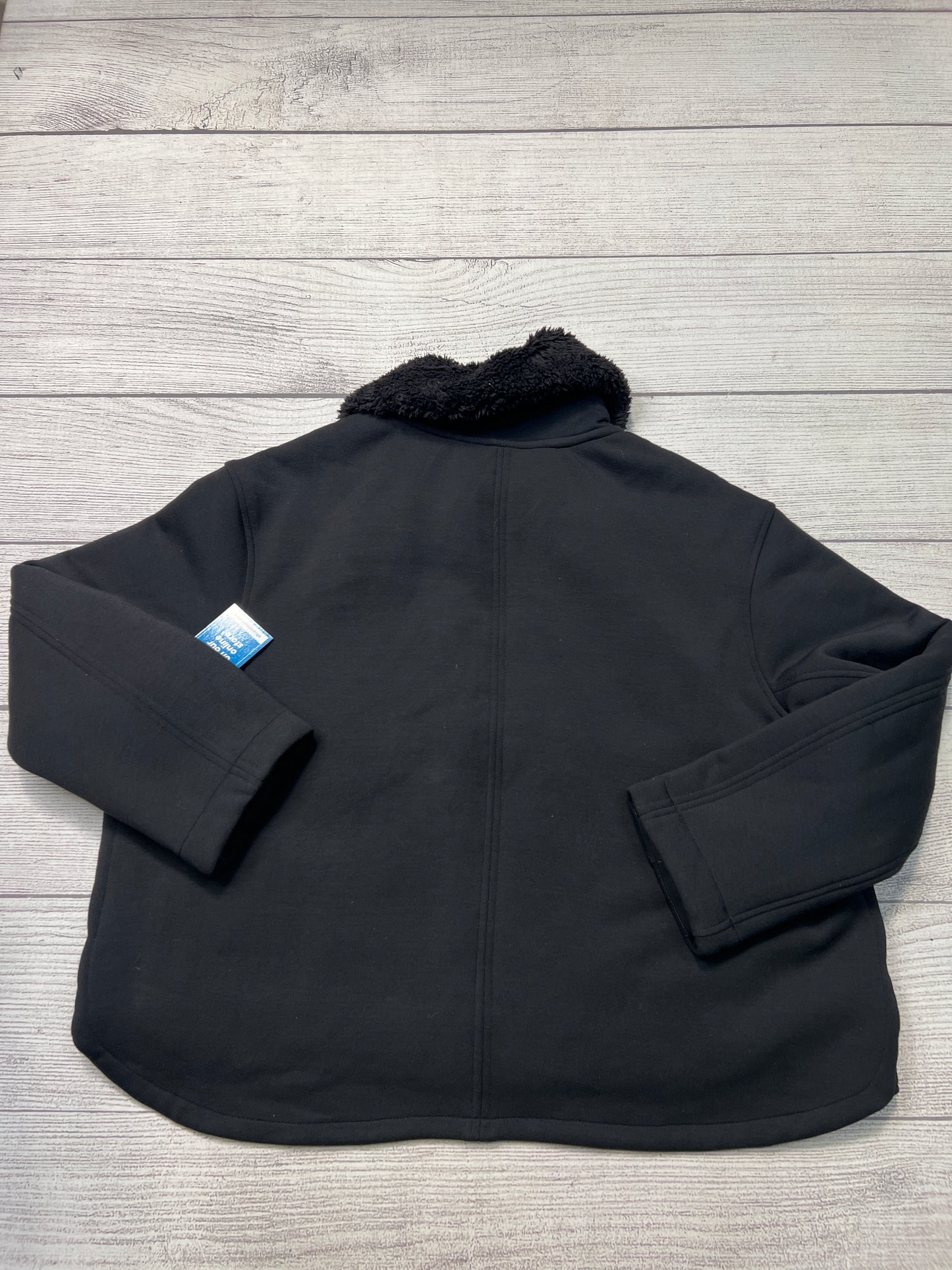 Coat Faux Fur & Sherpa By Athleta In Black, Size: 1x