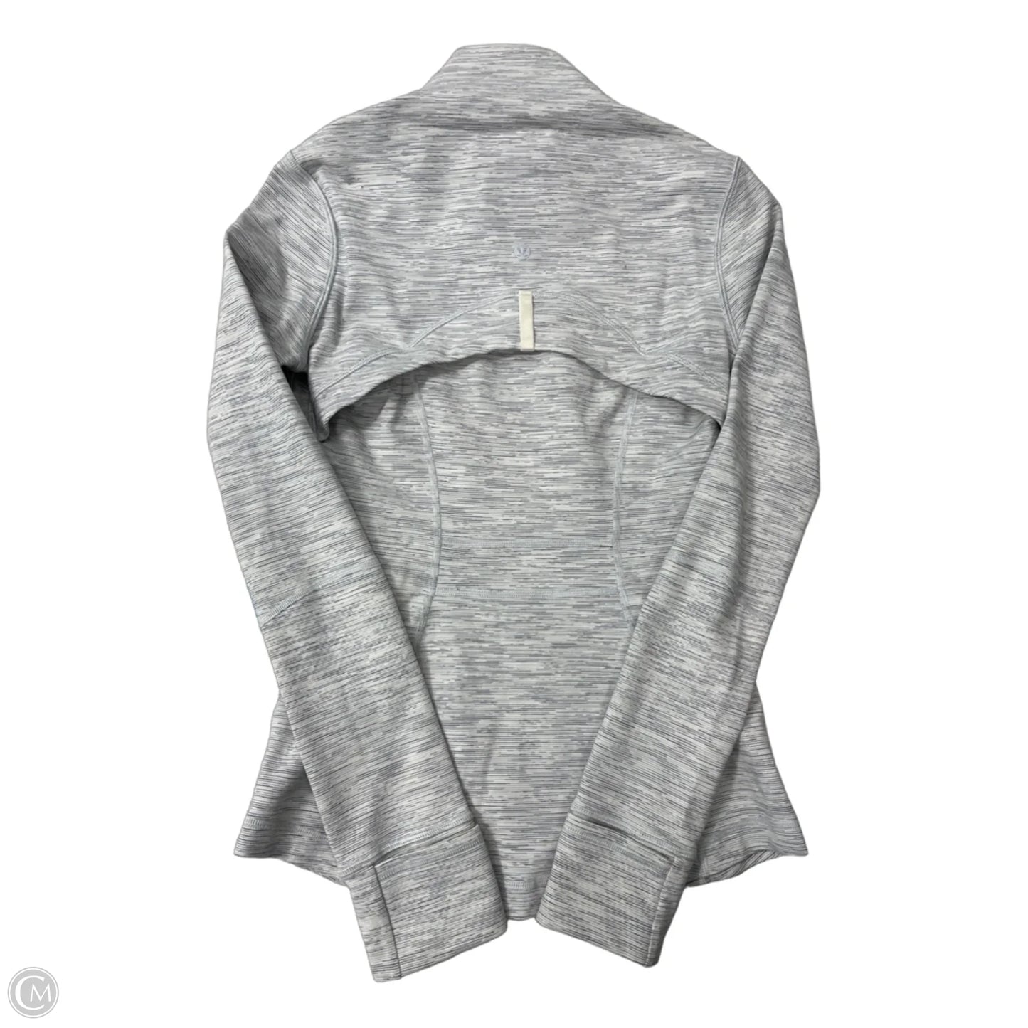 Athletic Jacket By Lululemon In Black & White, Size: S