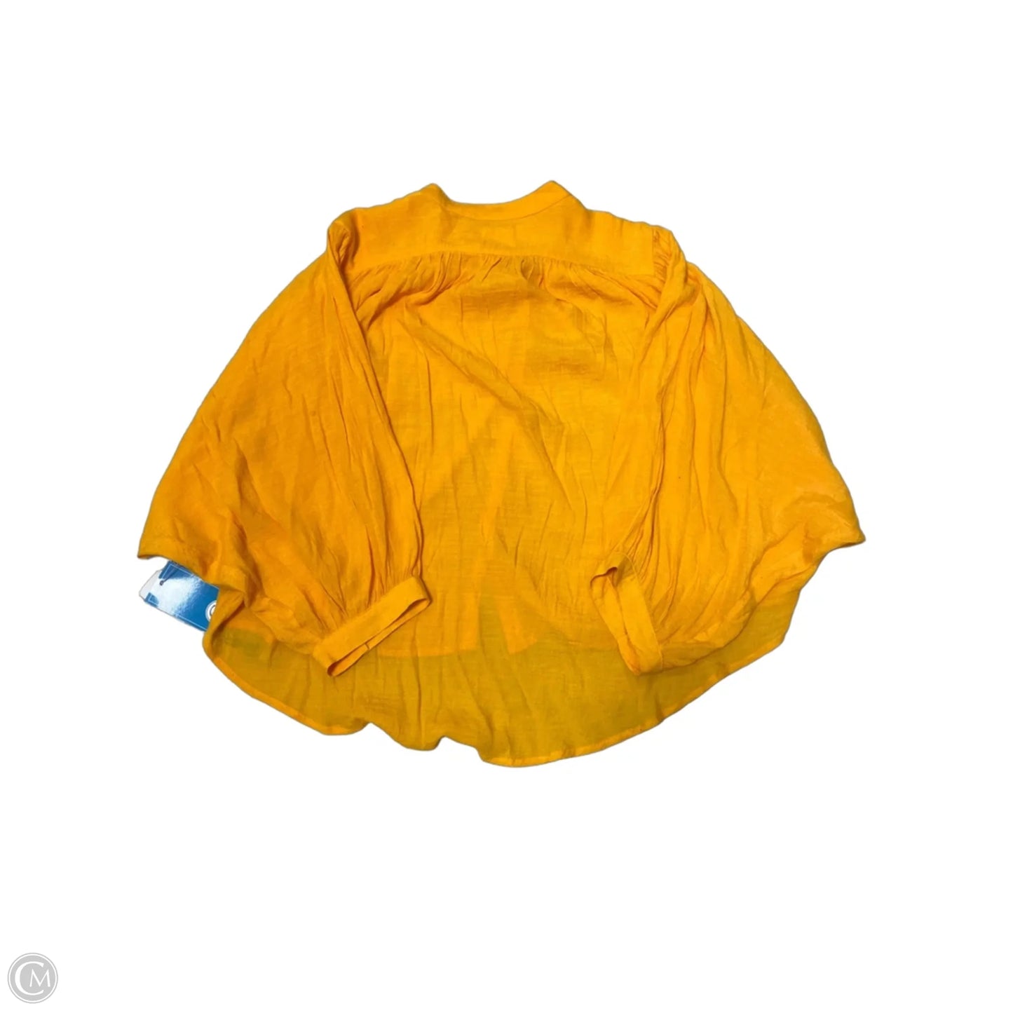 Top Short Sleeve By Maeve In Yellow, Size: M