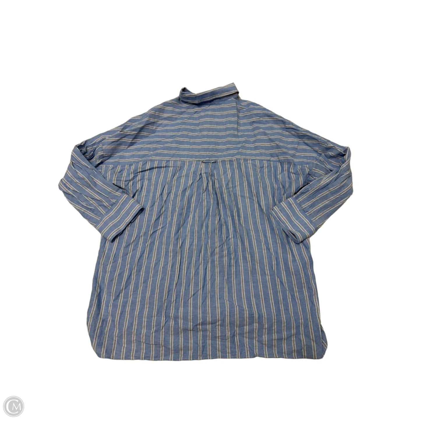 Top Long Sleeve By Pilcro In Blue, Size: S