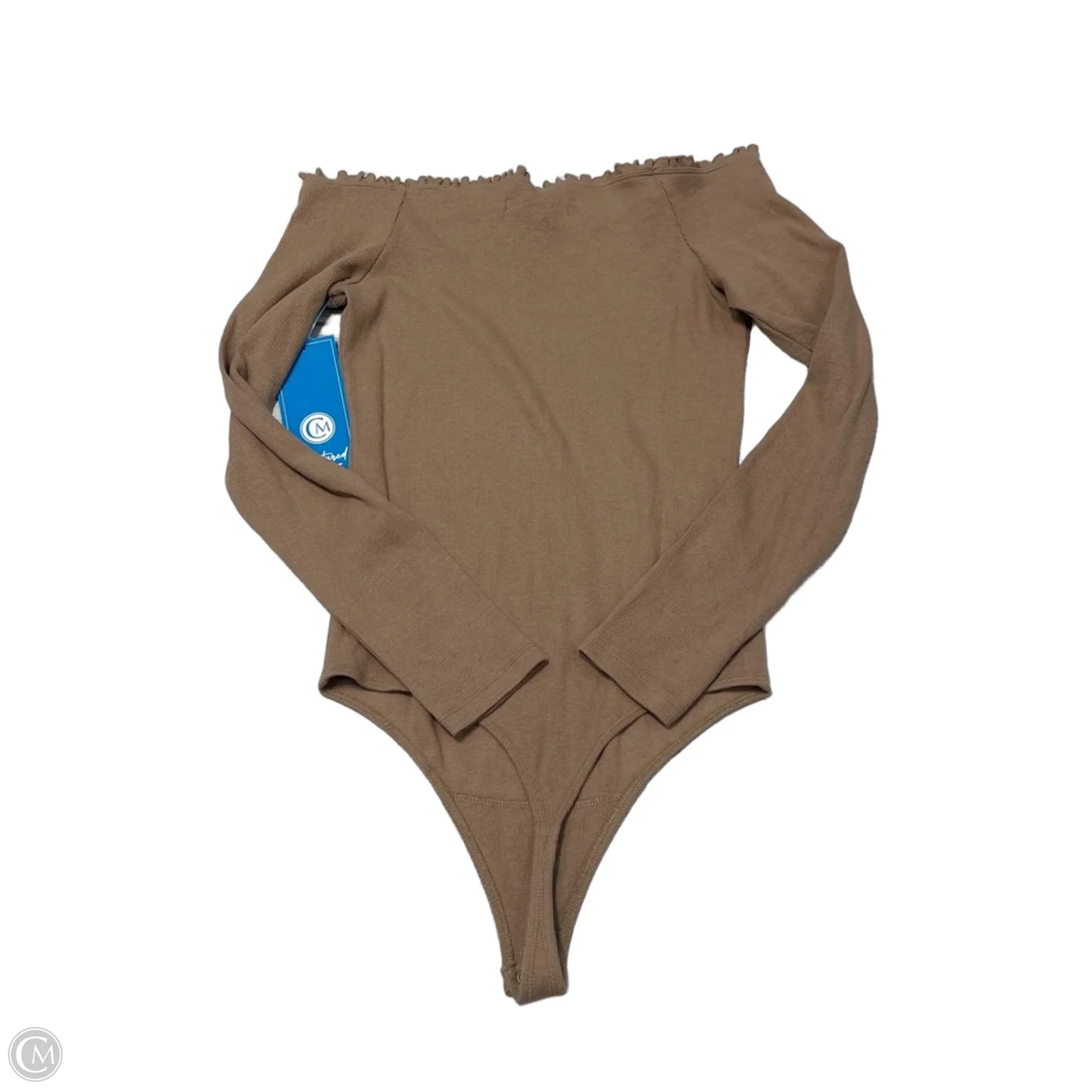 Top Long Sleeve By Abercrombie And Fitch In Brown, Size: M