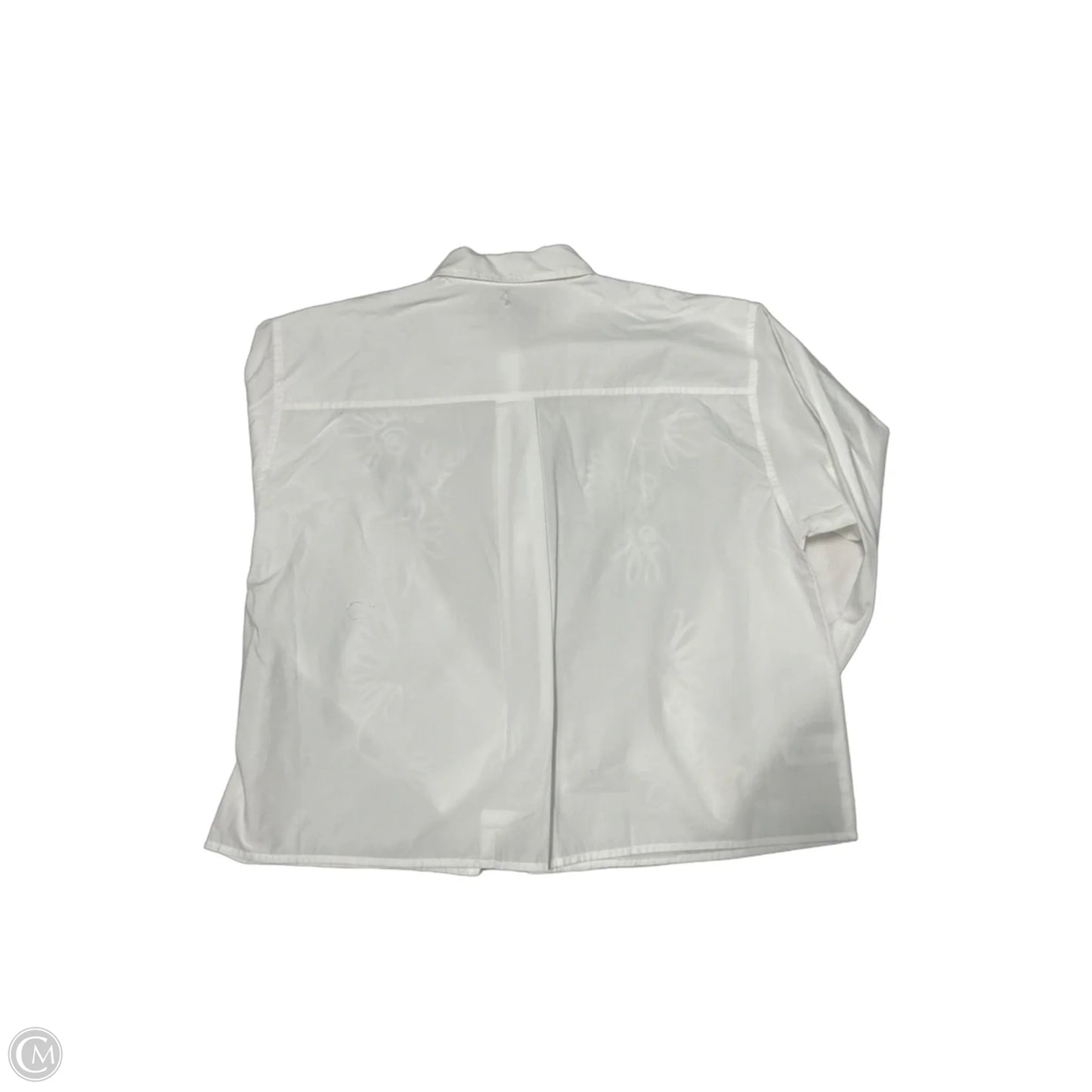 Top Long Sleeve By Loft In White, Size: M
