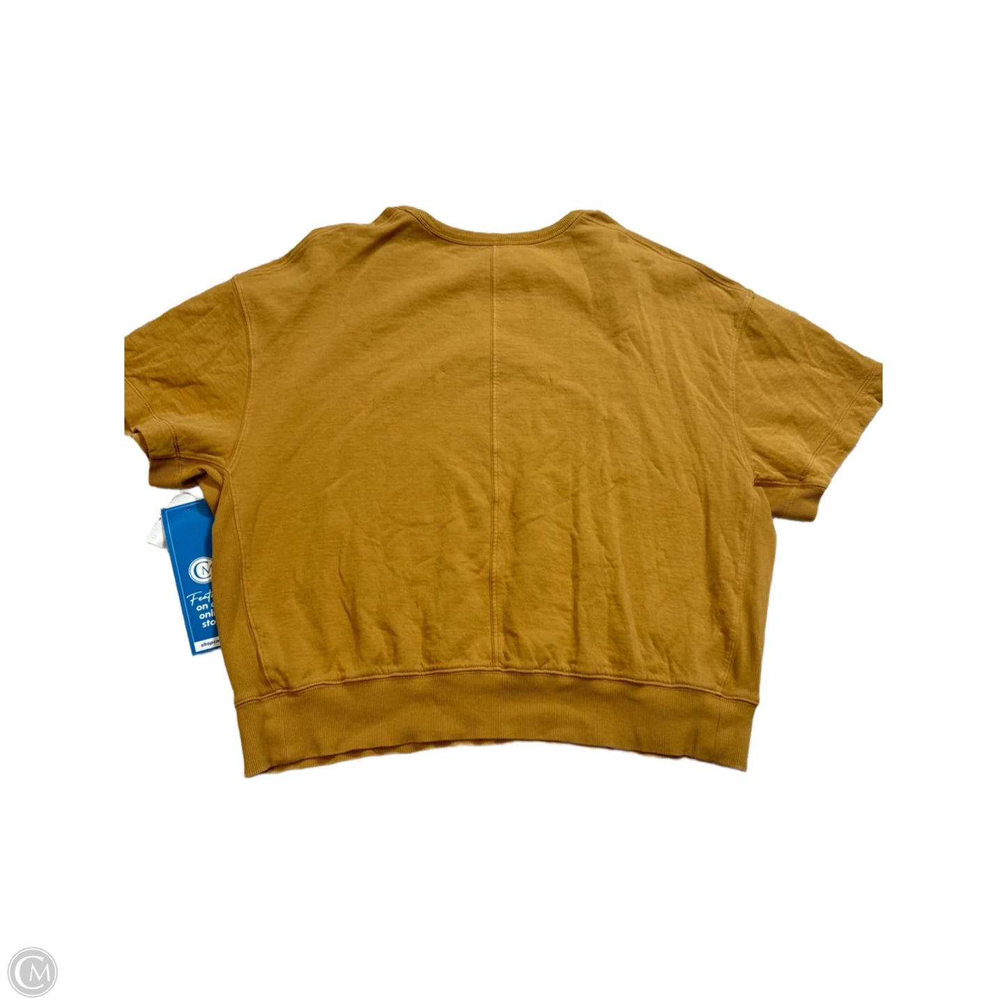 Athletic Top Short Sleeve By Athleta In Brown, Size: S