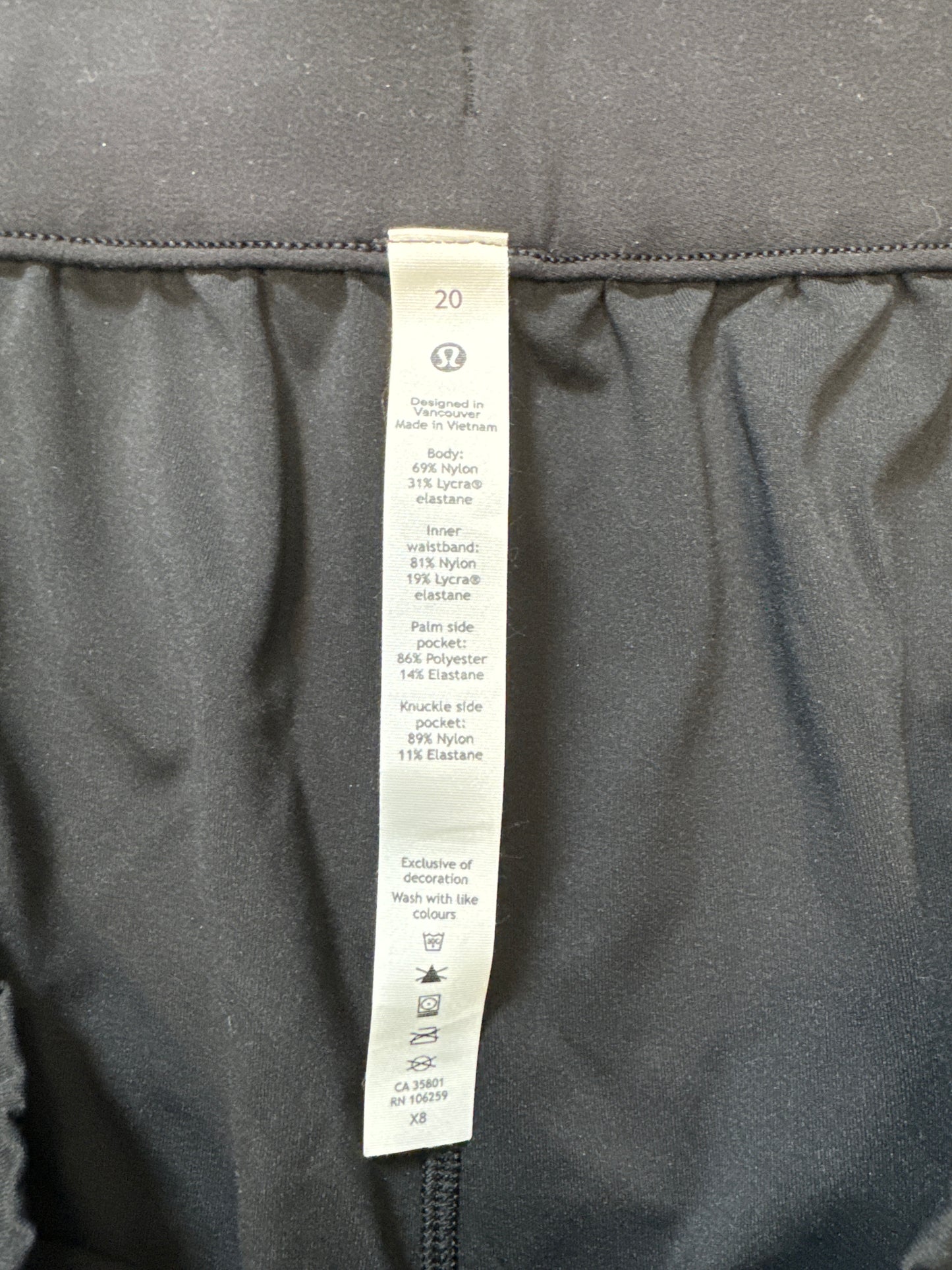 Athletic Pants By Lululemon In Black, Size: 20