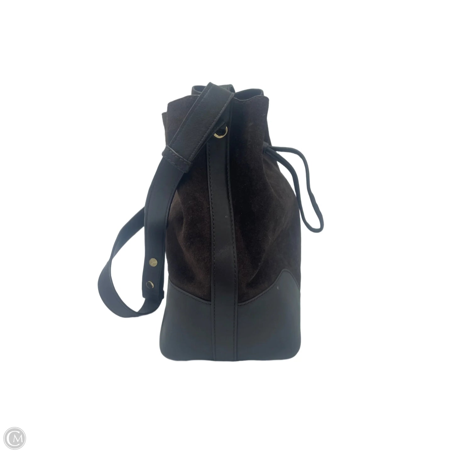 Michael Kors Cary Suede Designer Leather Bucket Bag