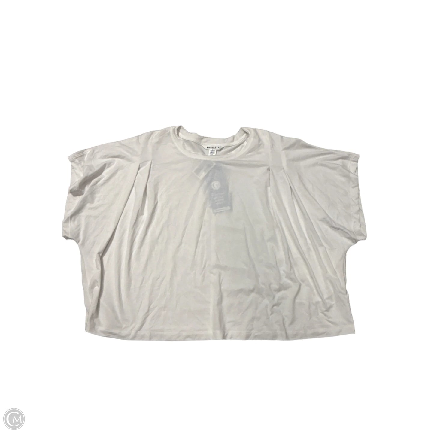 Athletic Top Short Sleeve By Athleta In White, Size: 1x