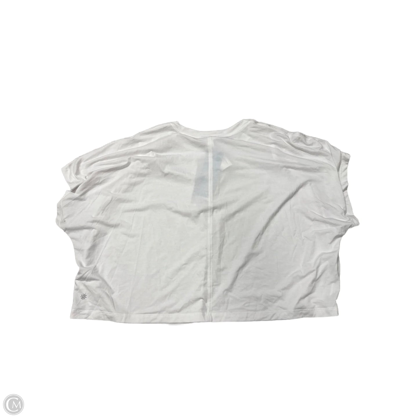 Athletic Top Short Sleeve By Athleta In White, Size: 1x