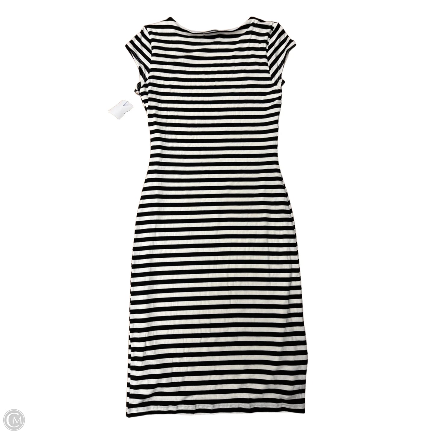 Dress Casual Midi By Velvet Touch In Striped Pattern, Size: M