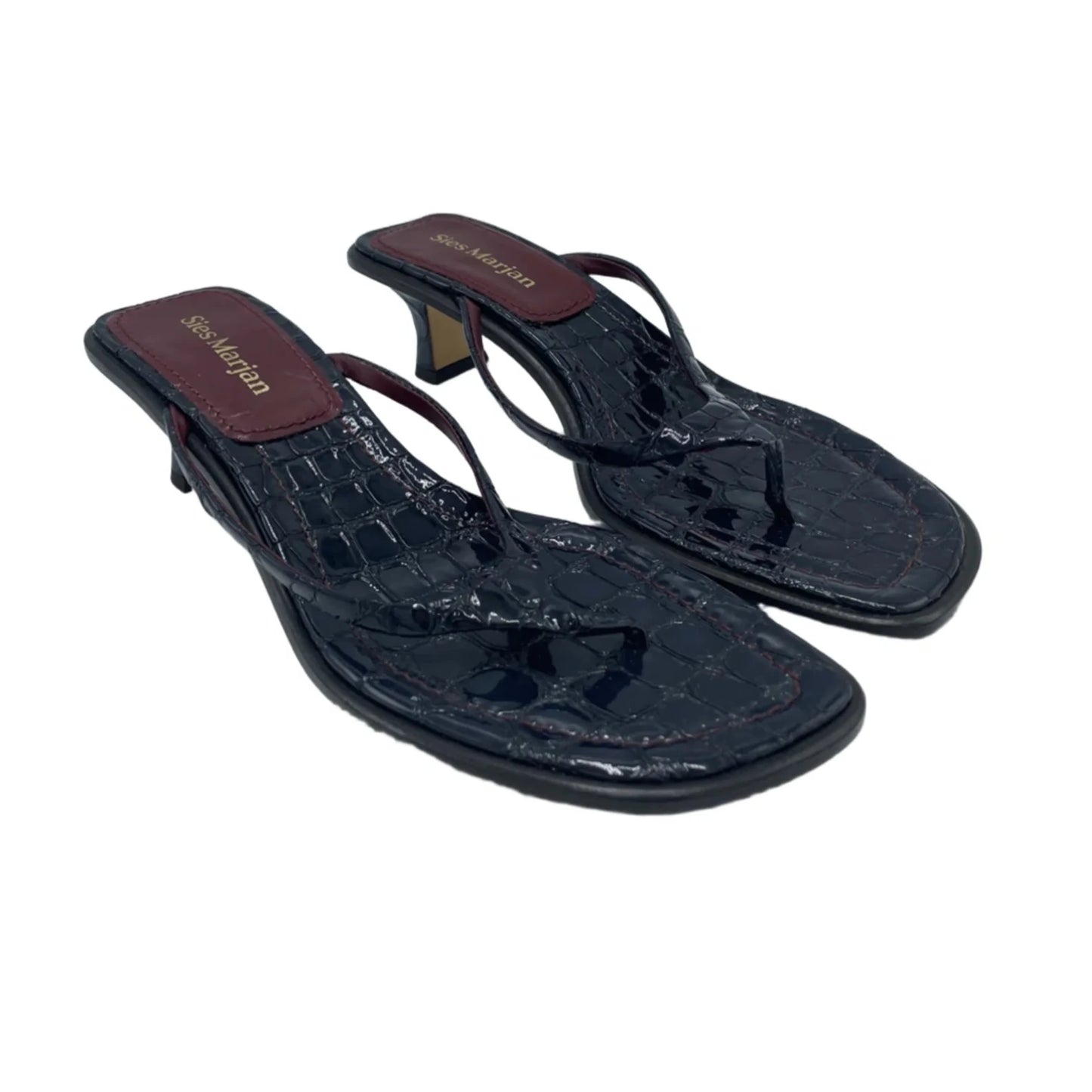 Sandals Heels Kitten By Sies Marjan In Black, Size: 11