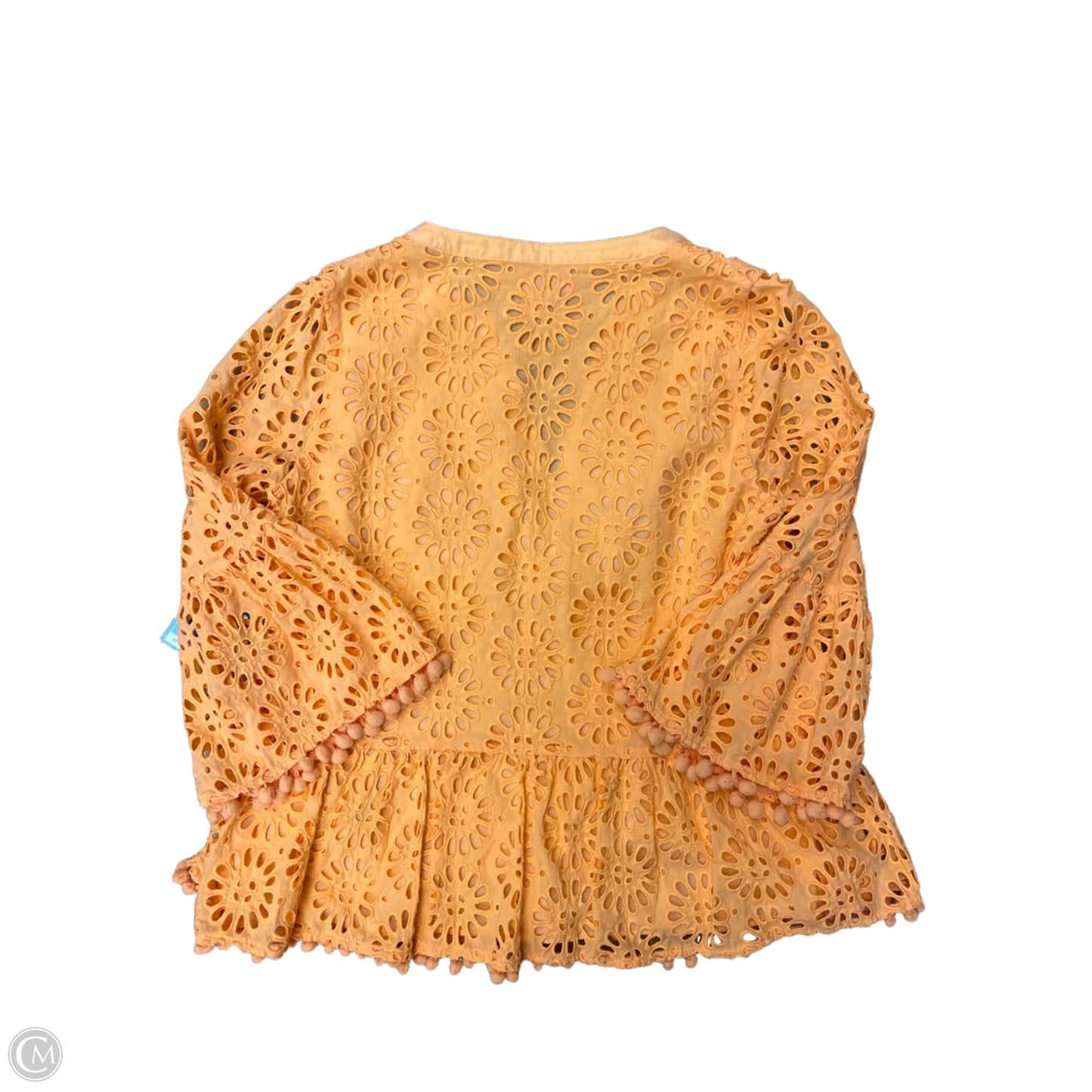 Top Long Sleeve Designer By Lilly Pulitzer In Orange, Size: M