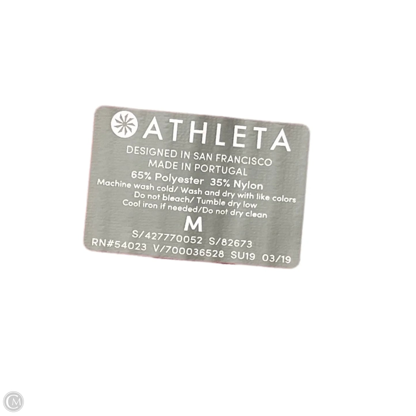 Athletic Top Short Sleeve By Athleta In Red, Size: M