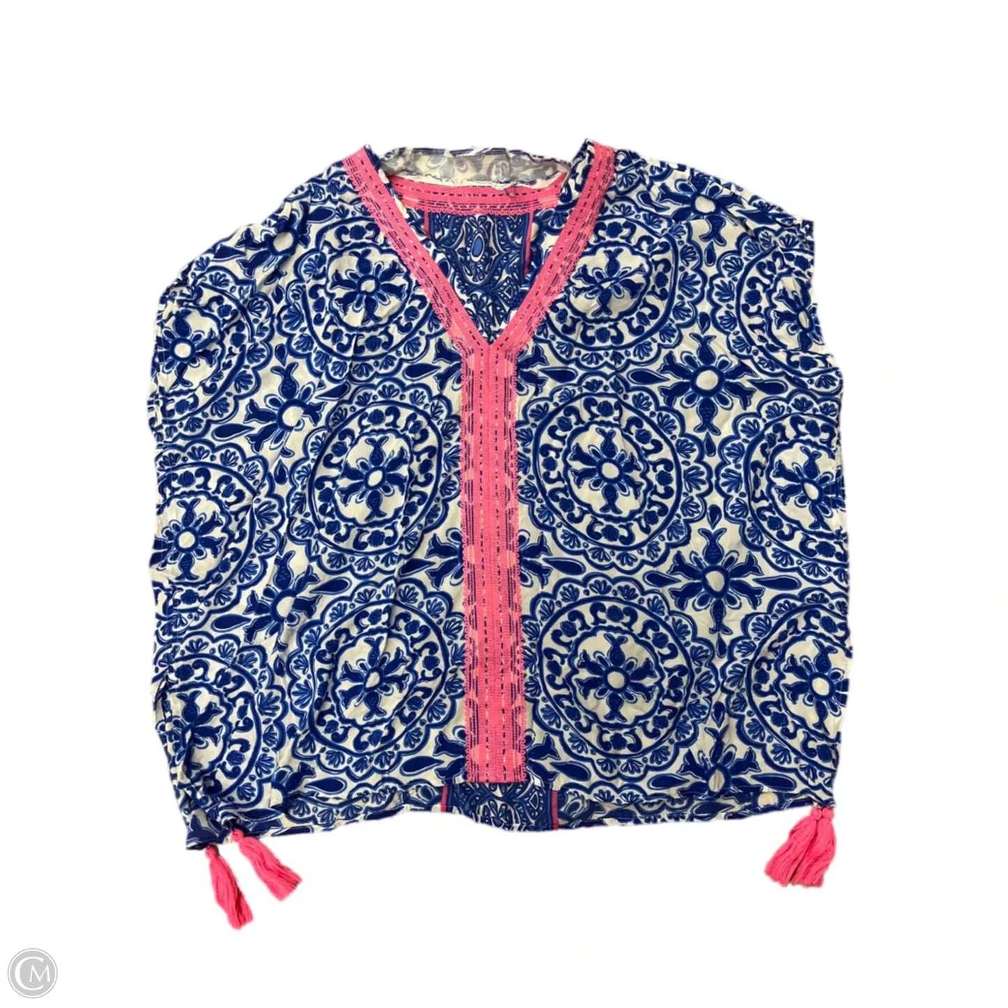 Swimwear Cover-up Designer By Lilly Pulitzer In Blue, Size: L