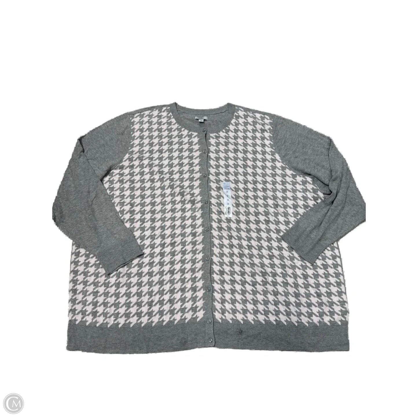 New! Cardigan By Croft And Barrow In Grey, Size: 5X
