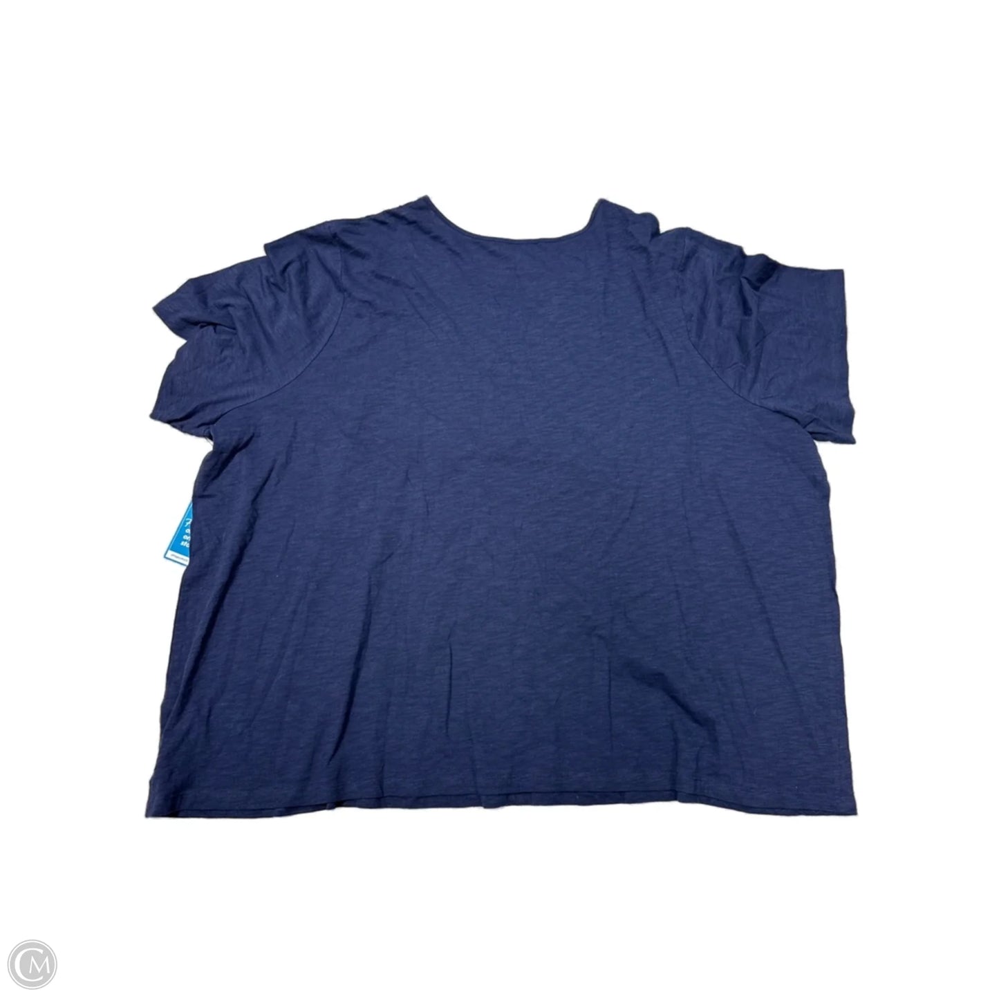 Top Short Sleeve By Catherines In Navy, Size: 4x