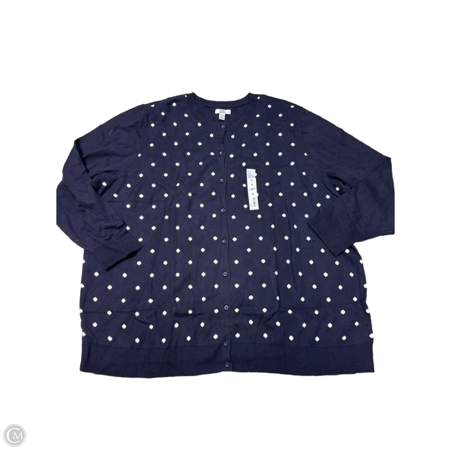New! Cardigan By Croft And Barrow In Polkadot Pattern, Size: 5x