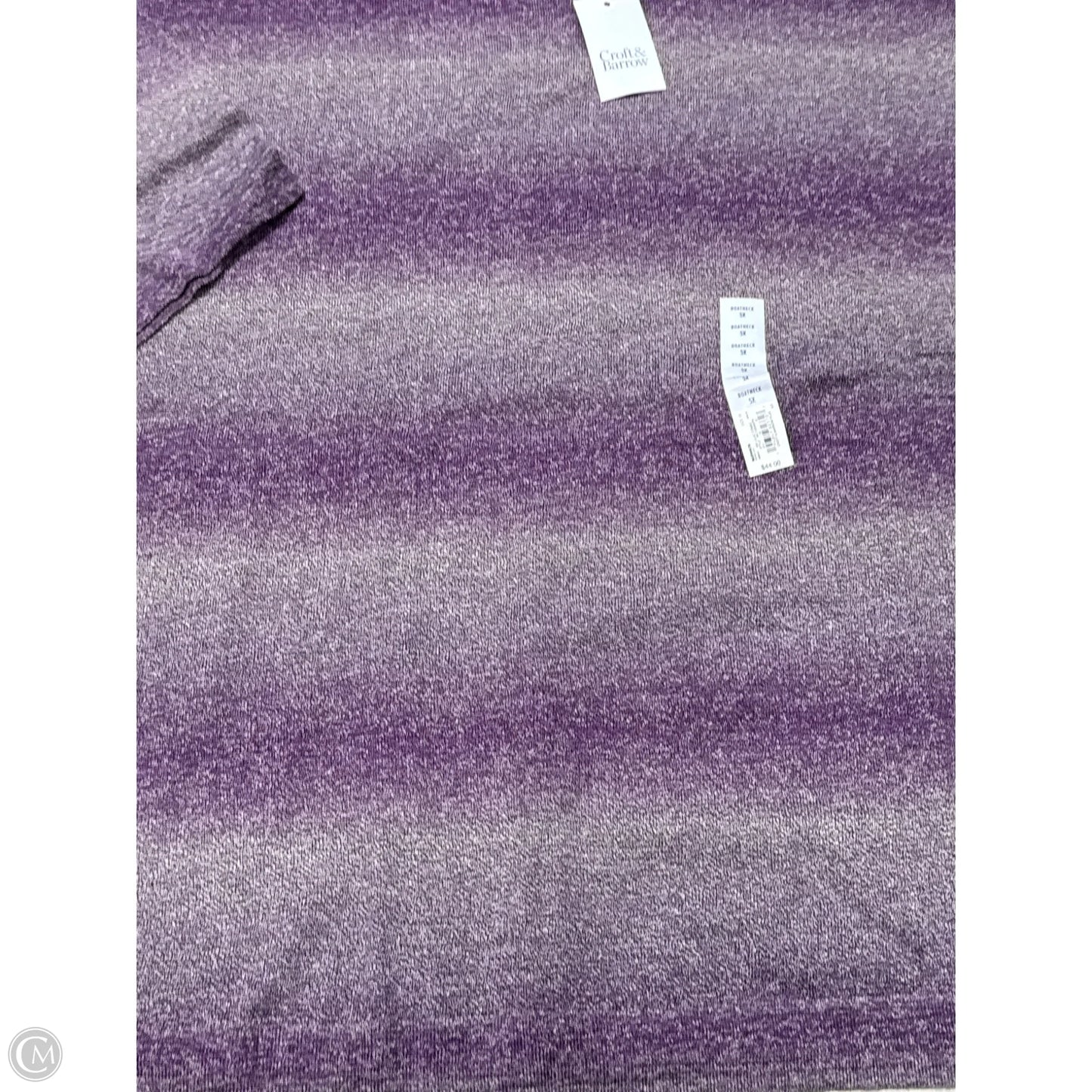 New! Top Short Sleeve By Croft And Barrow In Purple, Size: 4x