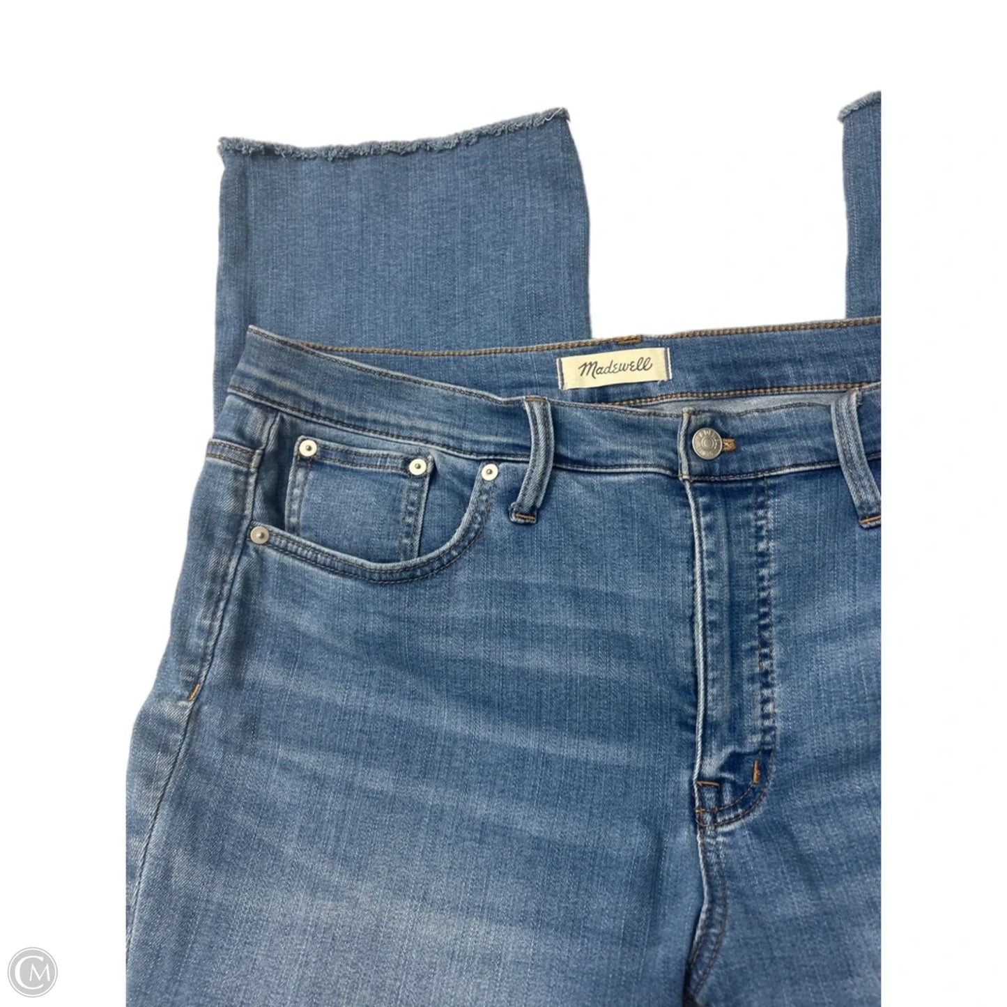 Jeans Boot Cut By Madewell In Blue Denim, Size: 12